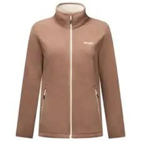 BRAND NEW REGATTA LADIES FLOREO IV FULL ZIP FLEECE IN MOCHA - UK 22