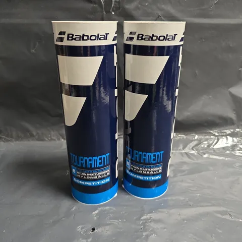 BABOLAT TOURNAMENT NYLON SHUTTLECOCKS – 2 TUBES, SPEED MEDIUM, YELLOW