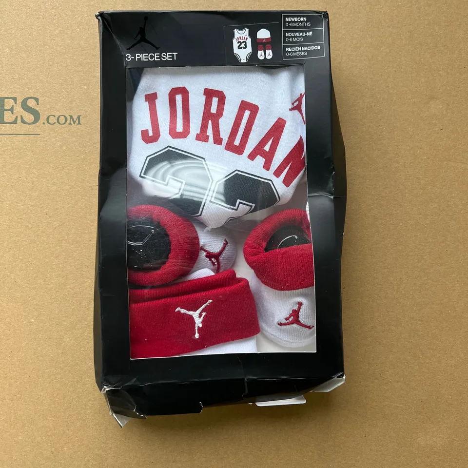 JORDAN 3 PIECE SET 0-6MTHS 