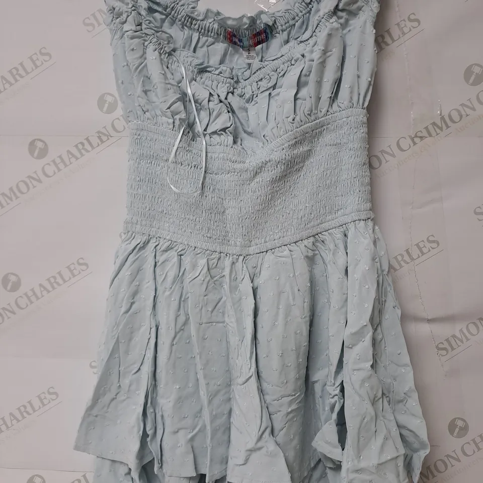 URBAN OUTFITTERS BLUE MINI DRESS - SMALL