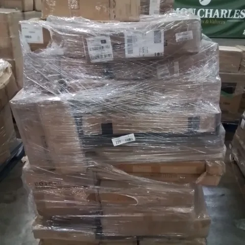 MIXED PALLET OF VARIOUS HOUSEHOLD ITEMS TO INCLUDE: CHILDREN'S BOOKCASES, SIDEBOARDS AND OTHER FURNITURE