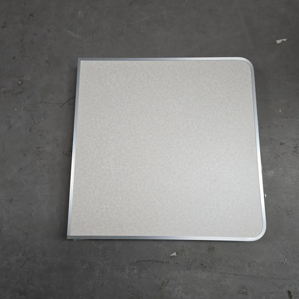 BOXED 4FT FOLDABLE TABLE – GREY SPECKLED TOP, OUTDOOR/GARDEN FURNITURE