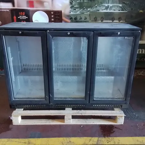 BLIZZARD BZ-BAR3 COMMERCIAL 3 DOOR BOTTLE DISPLAY CHILLER