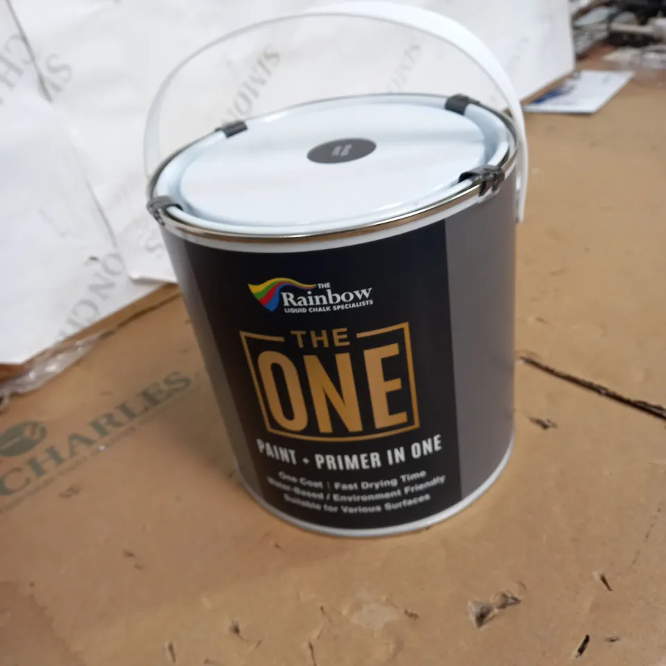 THE RAINBOW THE ONE MATT BLACK PAINT ( 2.5 LITRES ) COLLECTION ONLY 