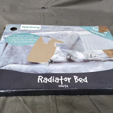 RAINBERG RADIATOR BED – WHITE (PET BED FOR CATS & SMALL DOGS)