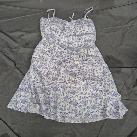 HOLLISTER WOMEN'S FLORAL PRINT SUNDRESS, LILAC/PURPLE, SPAGHETTI STRAPS, SIZE S