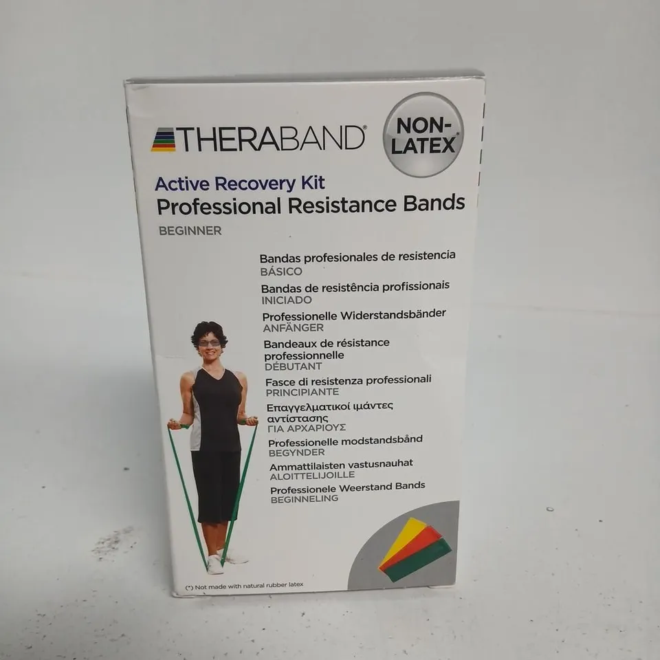 THERABAND ACTIVE RECOVERY KIT – NON-LATEX RESISTANCE BANDS (BEGINNER)