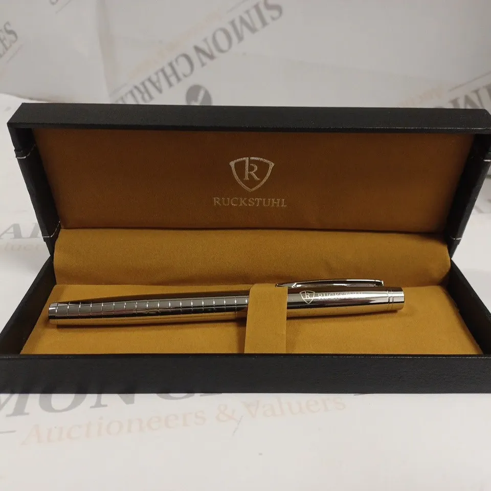RUCKSTUHL STAINLESS STEEL LUXURY PEN IN GIFT BOX