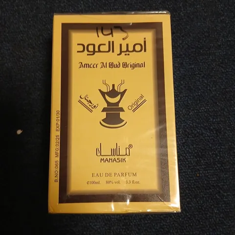 BOXED AND SEALED AMEER AL OUD ORIGINAL MANASIK EAU DE PARFUM 100ML