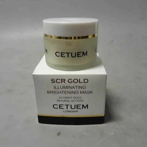 CETUEM LONDON SCR GOLD ILLUMINATING AND BRIGHTENING MASK 50ML