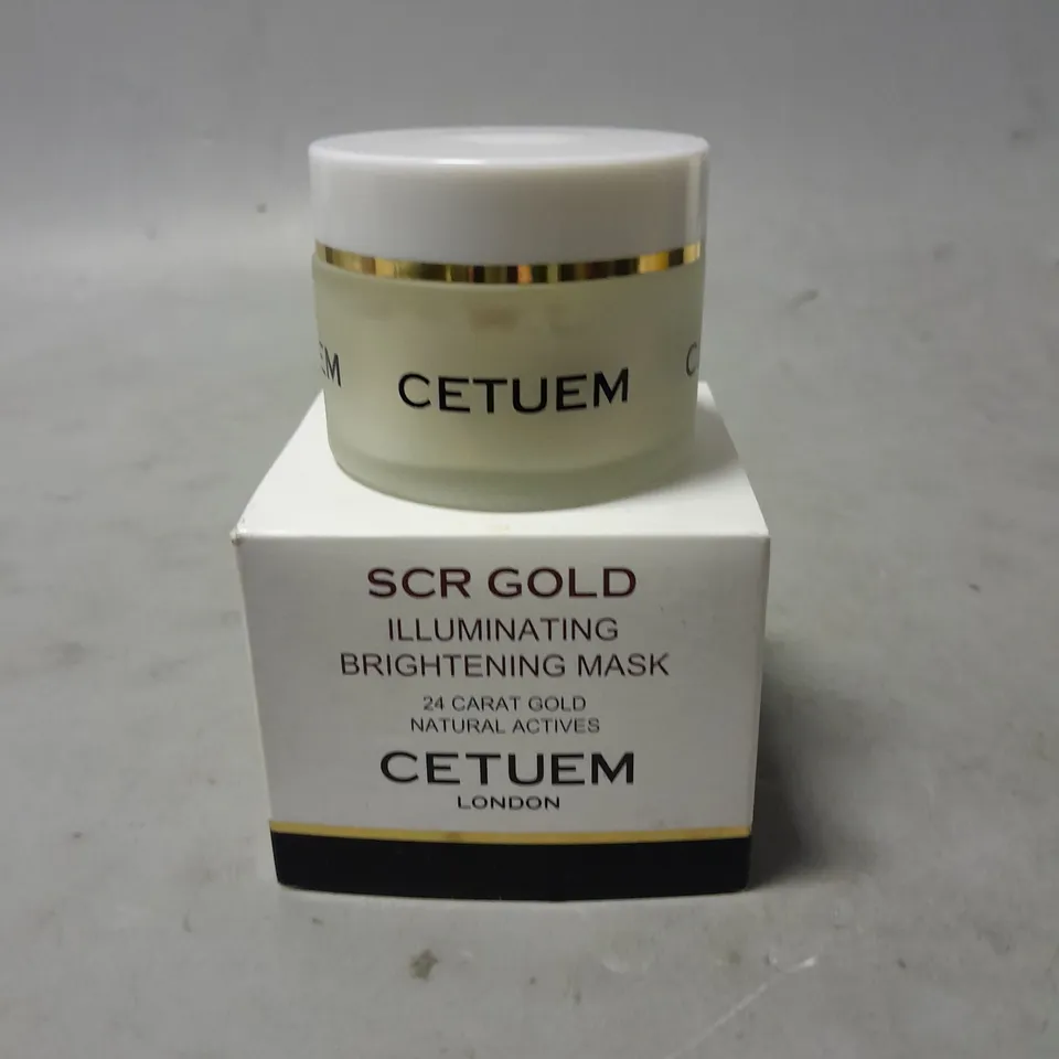 CETUEM LONDON SCR GOLD ILLUMINATING AND BRIGHTENING MASK 50ML