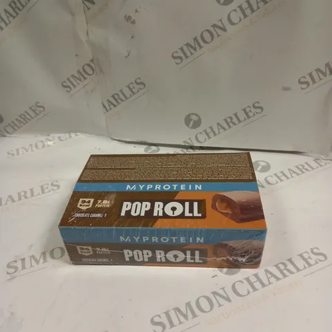 BOX OF 12X27G MYPROTEIN POP ROLL - CHOCOLATE CARAMEL 