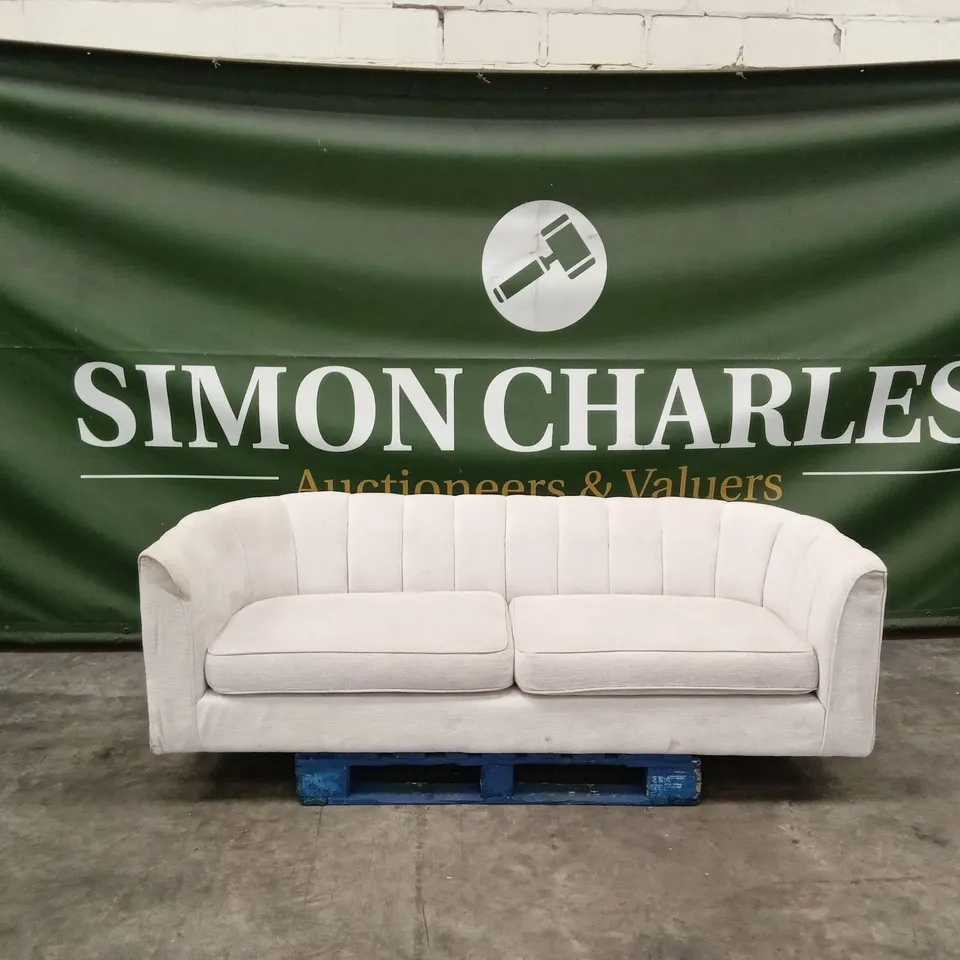 GUILD FABRIC 3 SEATER SOFA - IVORY RRP £699