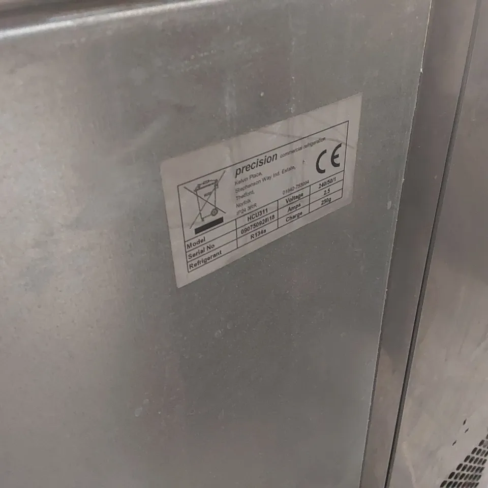 PRECISION HCU311 6 DRAWER, 1 DOOR BENCH FRIDGE