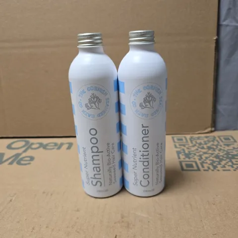 2 X THE CORNISH SEAWEED COMPANY PRODUCTS: SHAMPOO + CONDITIONER UNBOXED