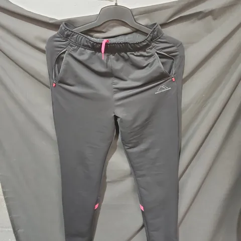 MONTERRA MOUNTAIN EXPLORATION PANTS – GREY WITH PINK ZIPS, UK SIZE XL .