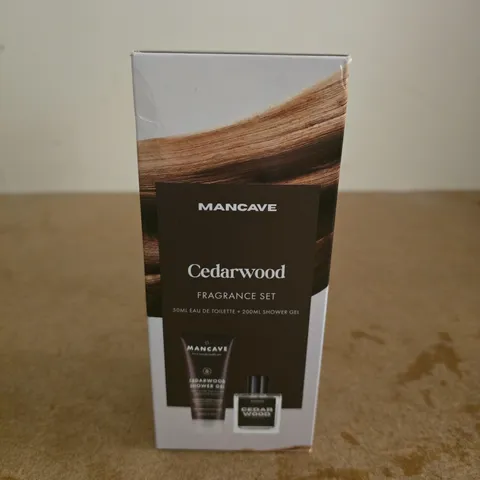 SEALED MANCAVE CEDARWOOD FRAGRANCE SET - 50ML EAU DE TOILETTE + 200ML SHOWER GEL