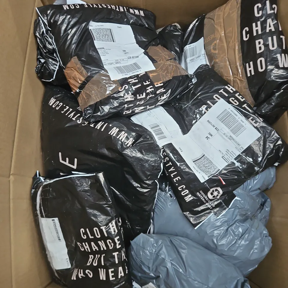 APPROXIMATELY 20 ASSORTED CLOTHING ITEMS IN VARIOUS STYLES AND SIZES 