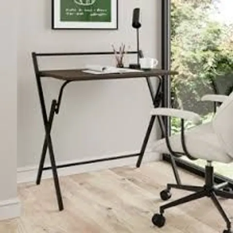 BOXED EVELYN FOLDING DESK - WALNUT EFFECT (1 BOX)