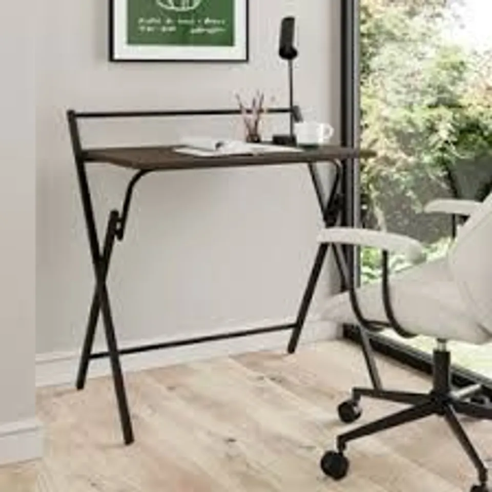 BOXED EVELYN FOLDING DESK - WALNUT EFFECT (1 BOX)