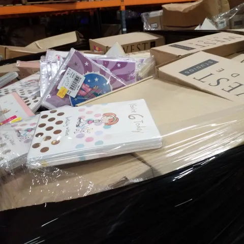 PALLET CONTAINING LARGE QUANTITY OF ASSORTED GREETINGS CARDS