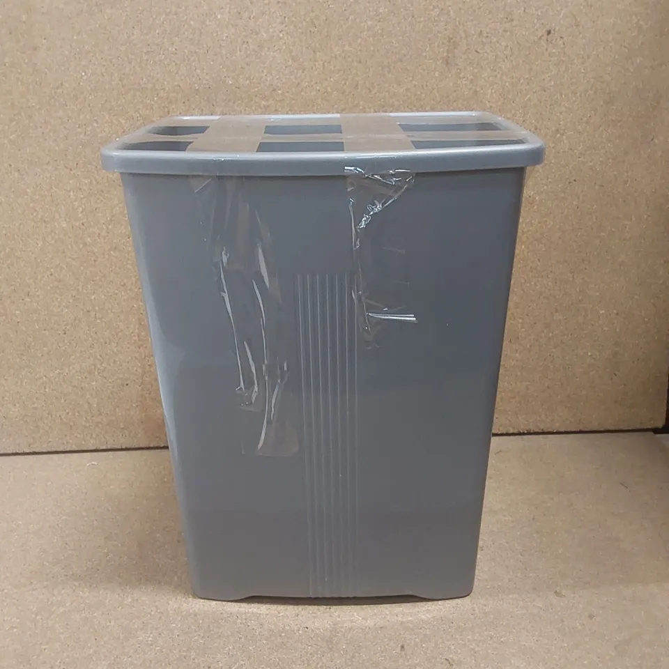 WHAM 25L SWING TOP RUBBISH BIN SILVER