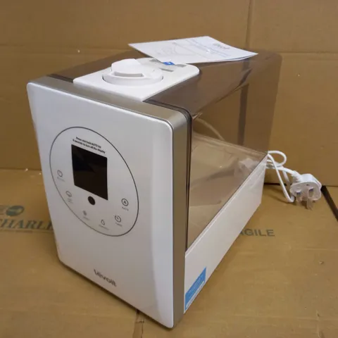 LEVOIT COOL & WARM HUMIDIFIER AUTO MODE, DUAL NOZZLES, TIMER, UP TO 60H WHITE