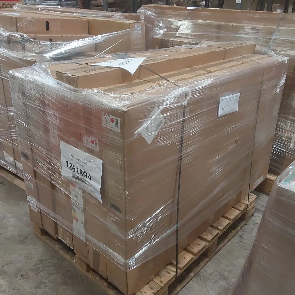 PALLET CONTAINING A LARGE QUANTITY OF ASSORTED DAMAGED TVs