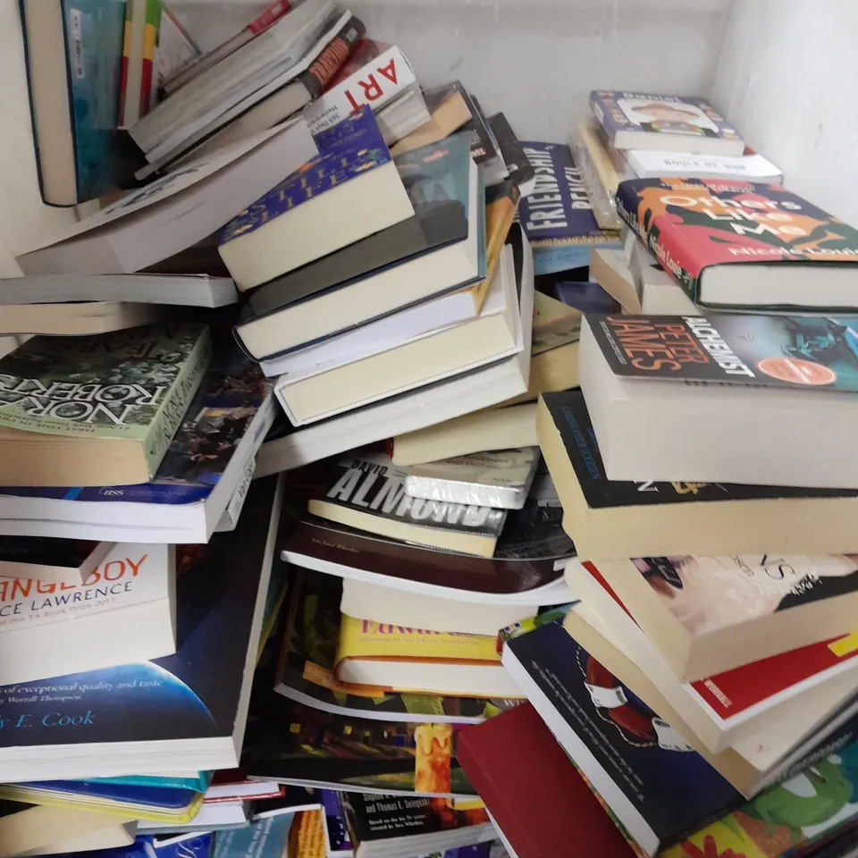 LARGE QUANTITY OF ASSORTED BOOK TO INCLUDE FICTION & NON FICTION - COLLECTION ONLY