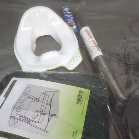 APPROXIMATELY 20 ASSORTED HOUSEHOLD PRODUCTS TO INCLUDE WALLPAPER, POTTY TRAINER, GARDEN COVER ETC 