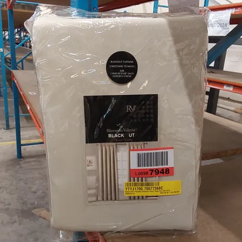 BAGGED DESMARIAH POLYESTER BLACKOUT PINCH PLEAT CURTAIN PAIR - 229 x 274CM