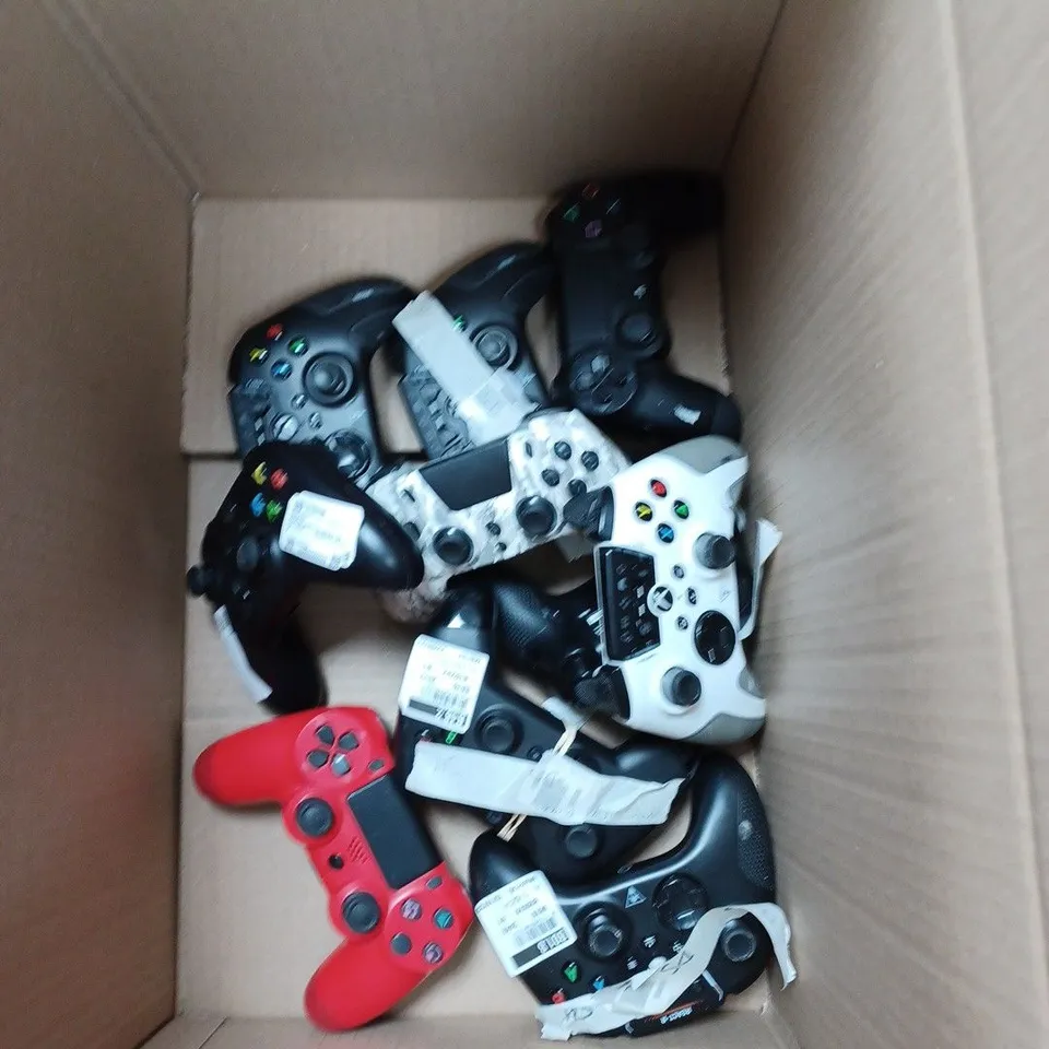 BOX OF MIXED CONSOLE CONTROLLERS 