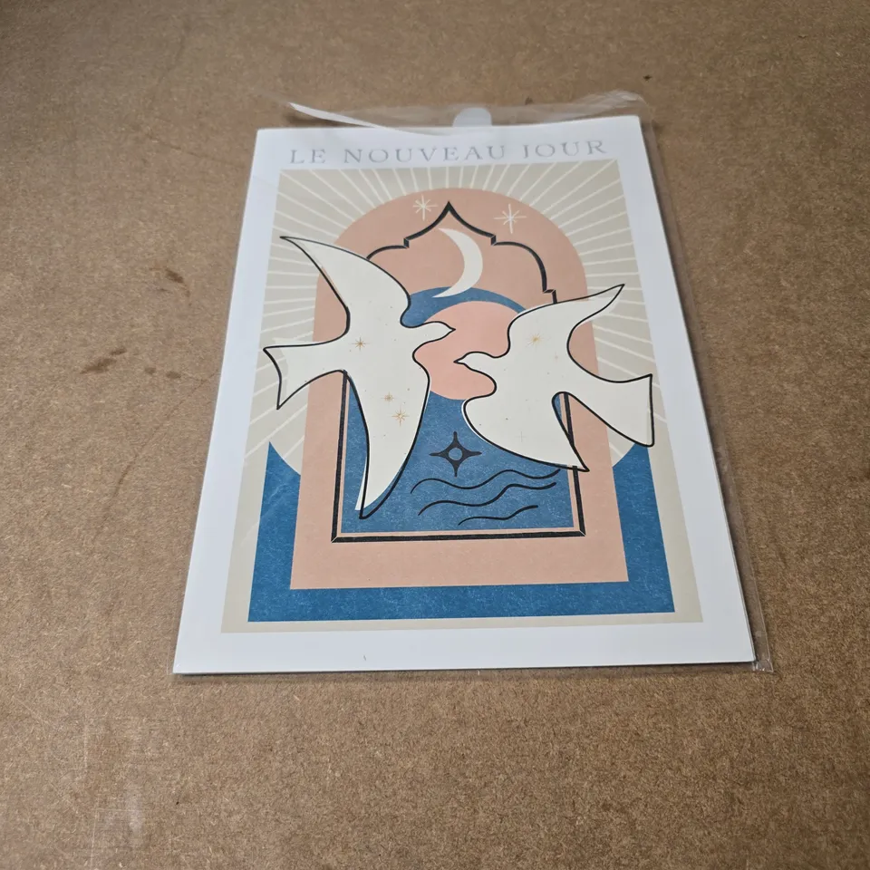 APPROXIMATELY 10 ASSORTED PRINTS AND POSTERS INCLUDING LE NOUVEAU JOUR AND HEDGEHOG PRINT 