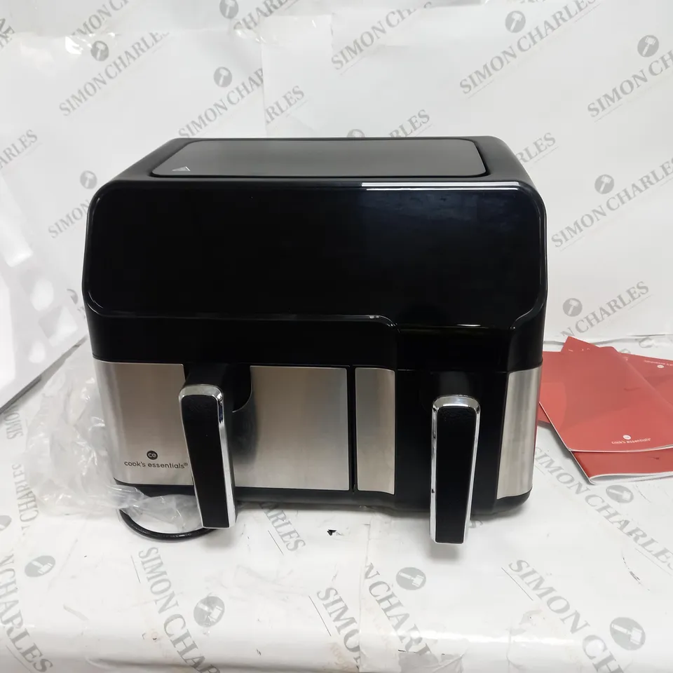 COOK'S ESSENTIALS 7.7L DUAL AIR FRYER 