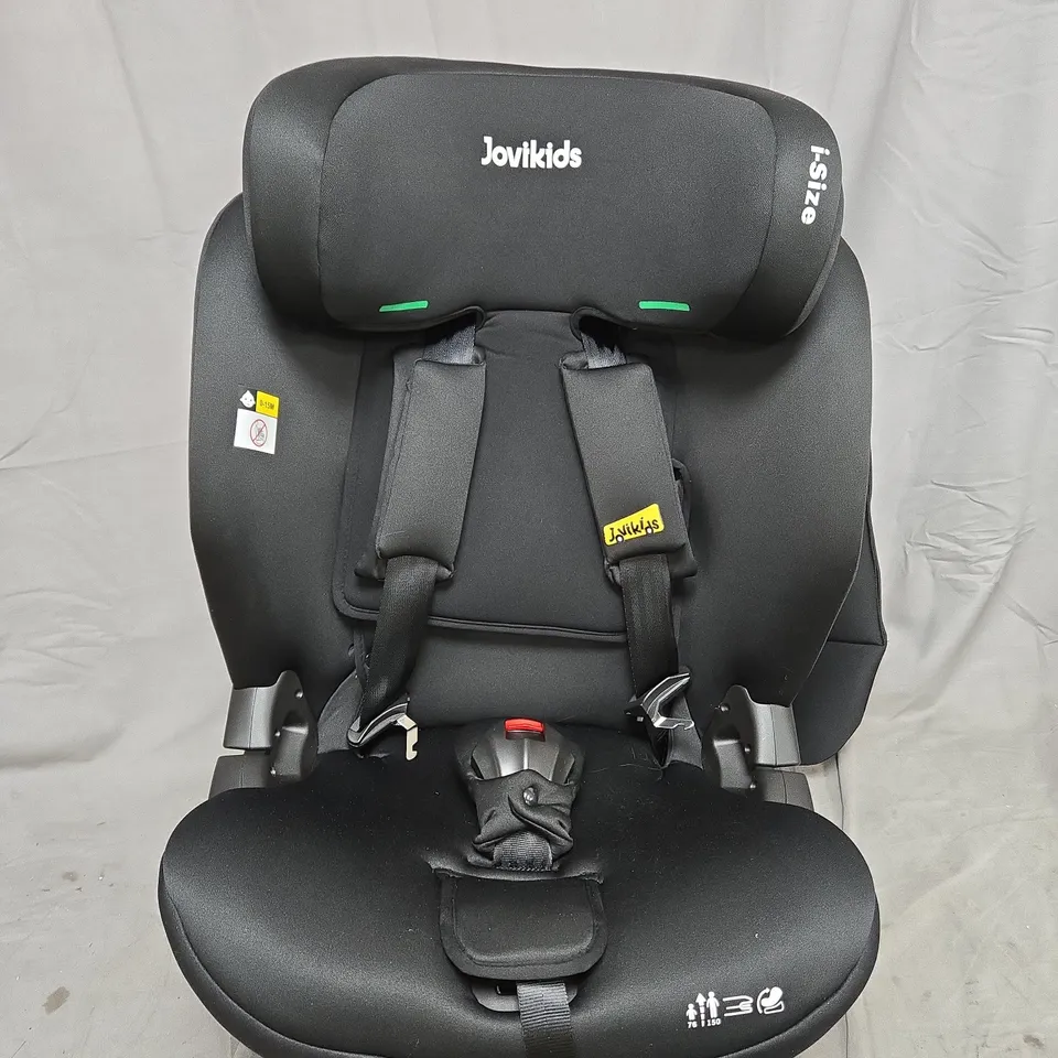 BOXED JOVIKIDS I-SIZE TOP TETHER CAR SEAT IN BLACK