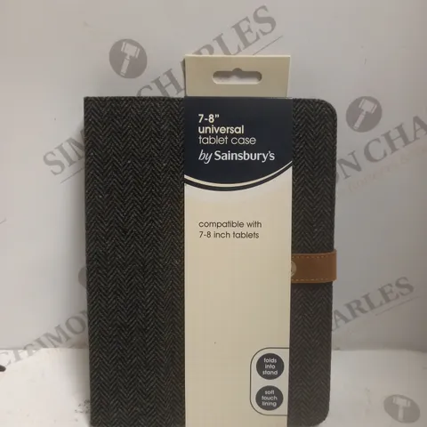 BOX OF APPROXIMATELY 10 JS TWEED TABLET CASES IN BLACK FOR 7-8" TABLETS
