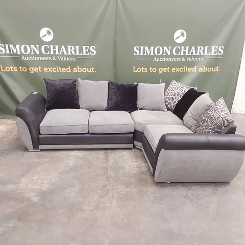 QUALITY DESIGNER HILTON RIGHT HAND DOUBLE ARM CORNER GROUP SOFA
