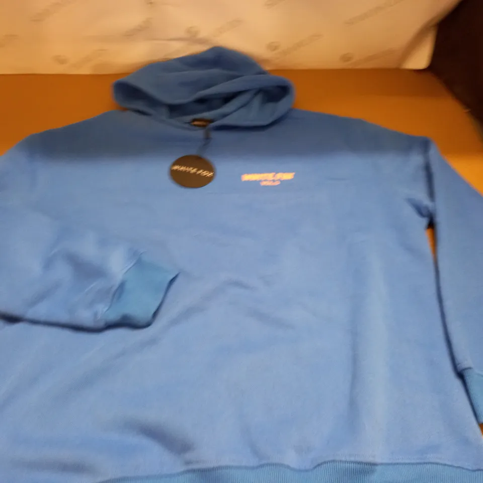 WHITE FOX BLUE HOODIE - L/XL