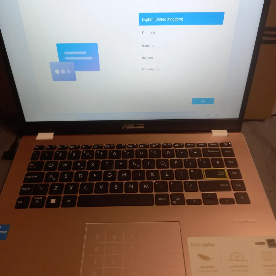 BOXED ASUS E410K INTEL CELERON LAPTOP IN ROSE GOLD