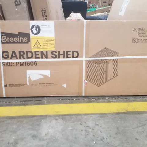 BOXED BREEINS ANTHRACITE GARDEN SHED (2 BOXES)