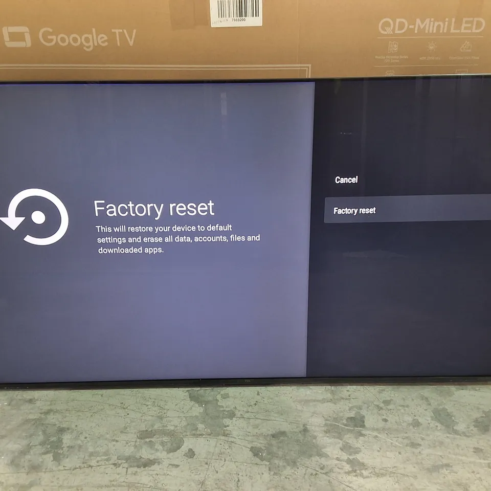 BOXED TCL 55" QD-MINI LED TV - 55C7K-UKX7
