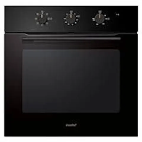 BOXED COMFEE' 60L, 60CM WIDE, SINGLE ELECTRIC BUILT-IN FAN OVEN, 8 FUNCTION WITH AIR FRY, MULTIPHASE COOKING AND EASY CLEANING REMOVABLE DOOR, COLOR BLACK - CBO60M80M1-BK