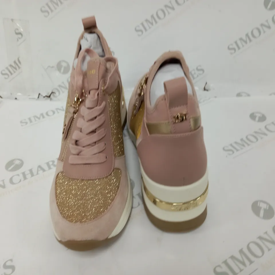 PAIR OF DUNE EILIN PINK CHUNKY SOLED TRAINERS - 8