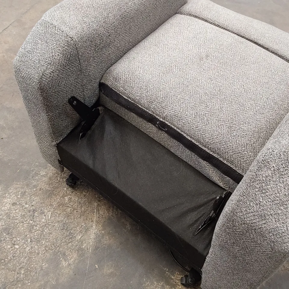 DESIGNER POWER RECLINING SEAT BASE ONLY GREY FABRIC