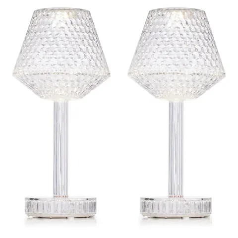 JM BY JULIEN MACDONALD SET OF 2 INDOOR / OUTDOOR TOUCH LAMPS