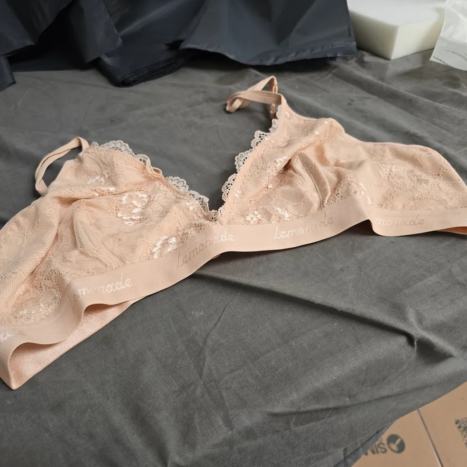 LEMONADE ELLEN LACE SKIN TONE BRALETTE – TOASTED ALMOND -SIZE 42B-D
