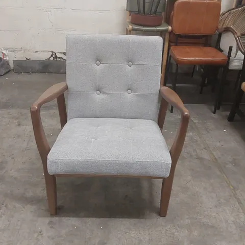 DESIGNER SOLID WOOD FRAME ARMCHAIR