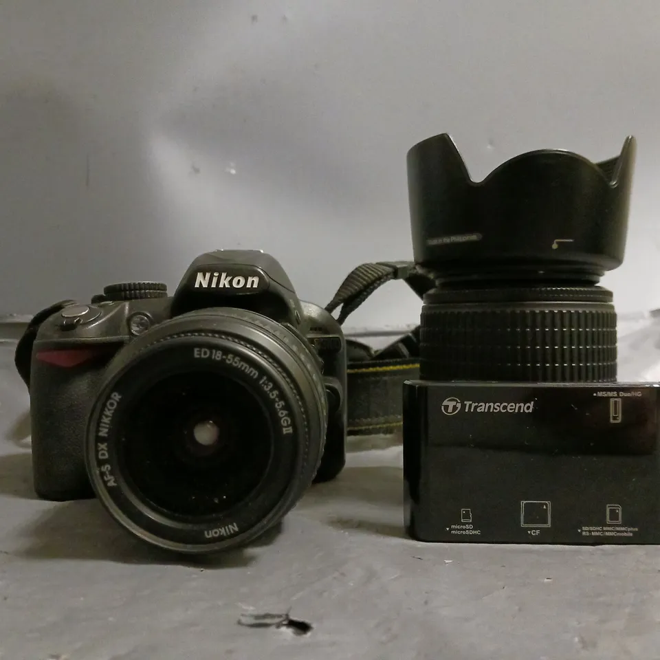 NIKON D3100 DIGITAL CAMERA WITH SPARE NIKON DX SWM ED LENS & CARRY CASE