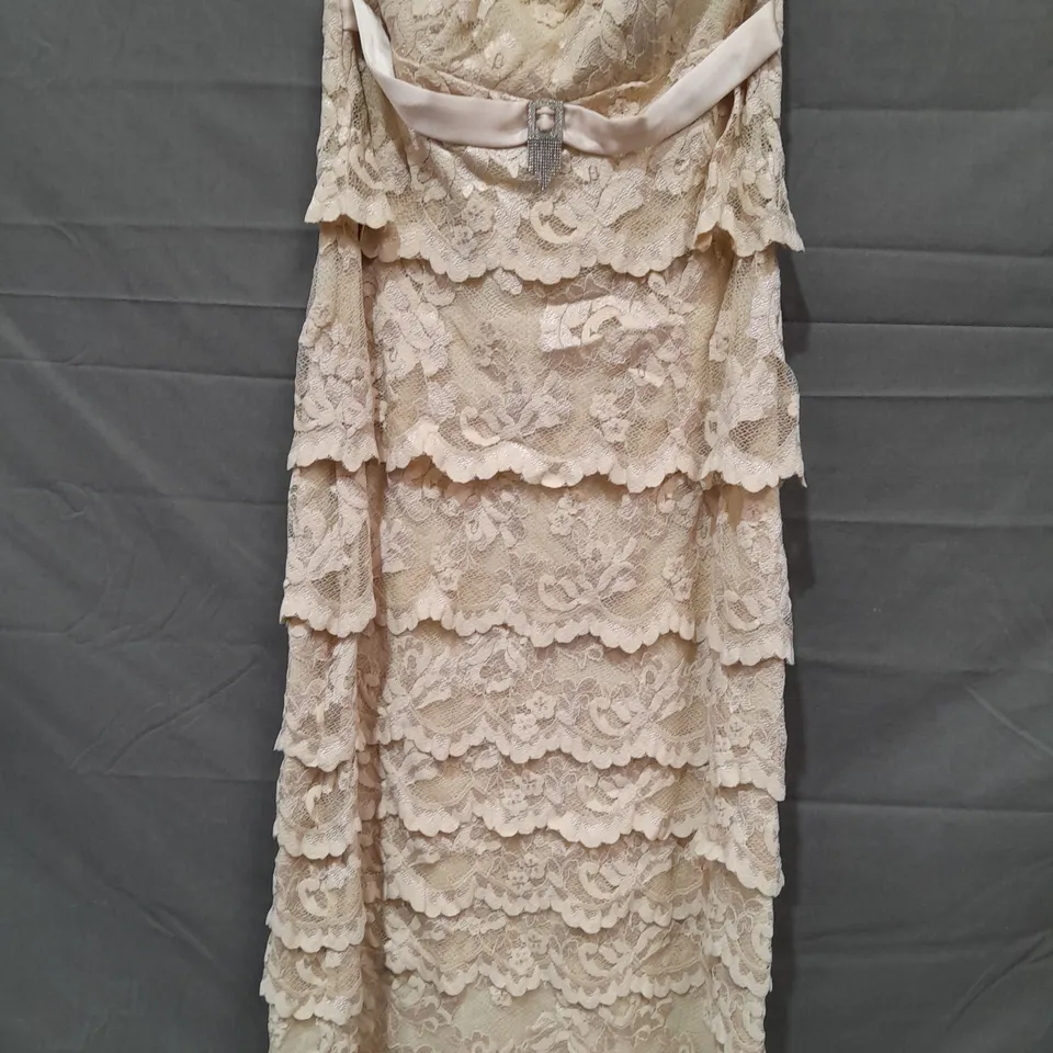 OLVIS CREAM LACE SLEEVELESS DRESS - 3
