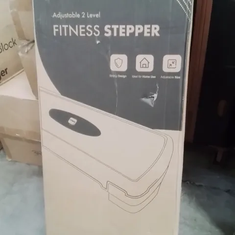 BOXED KAYMAN ADJUSTABLE 2 LEVEL FITNESS STEPPER